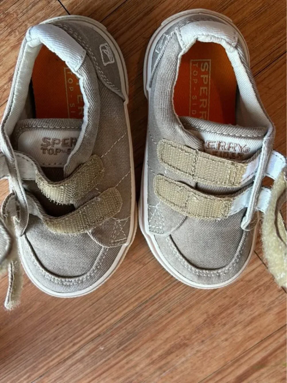 Sperry Halyard Hook & Loop Boat Shoes (size 6)